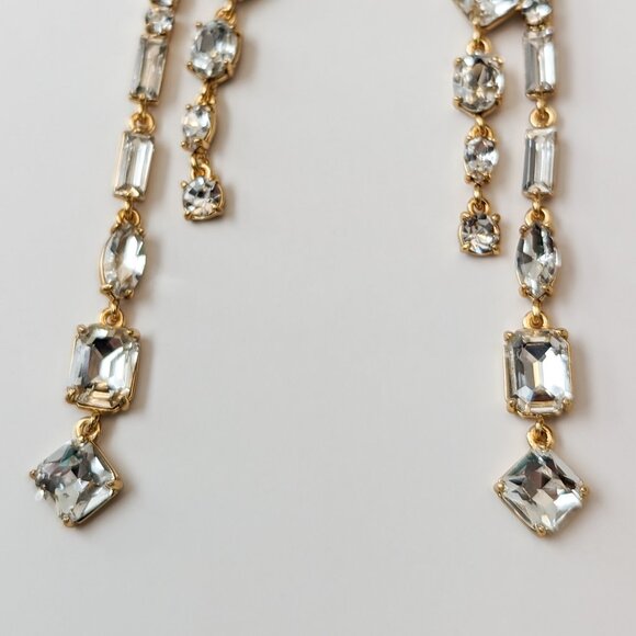 J.Crew Crystal Jacket Drop Earrings - Picture 3 of 7